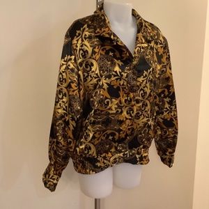 Vintage Stunning Satin Light Jacket M-L 38 bust